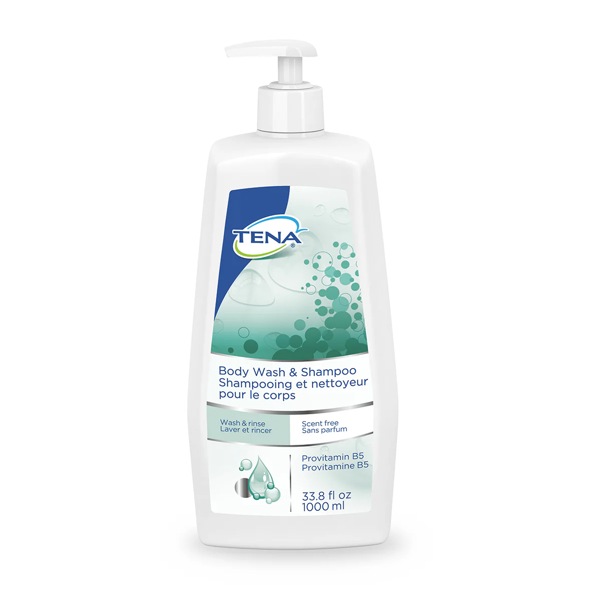 Body Wash and Shampoo Scent-Free 1000mL - Image 2