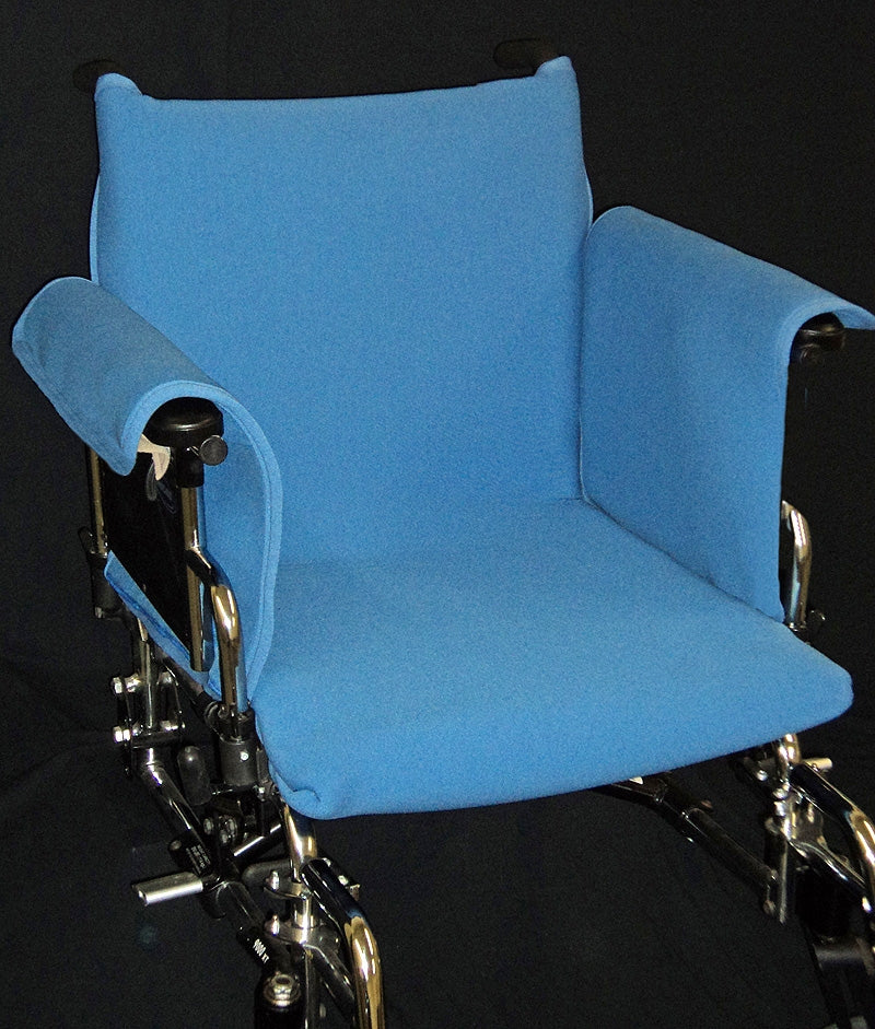 Complete Wheelchair Cover with Armrest Blue