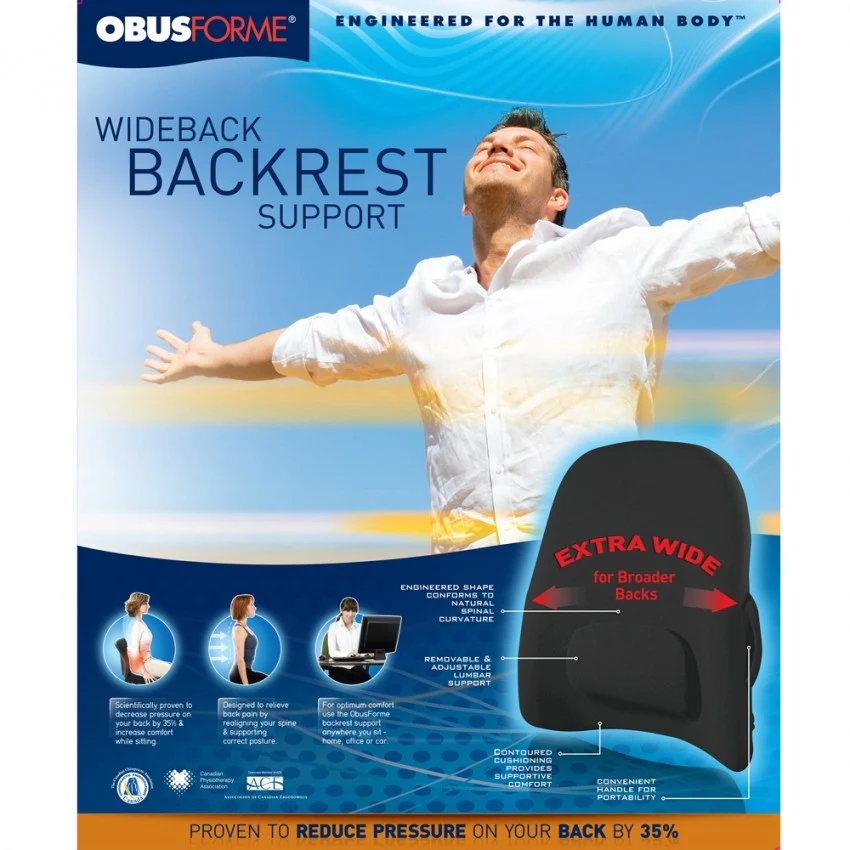 Wideback Backrest Support  Black - Image 2
