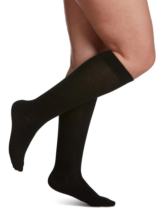 Womens Casual Cotton Knee High 15-20mmHg - Image 5