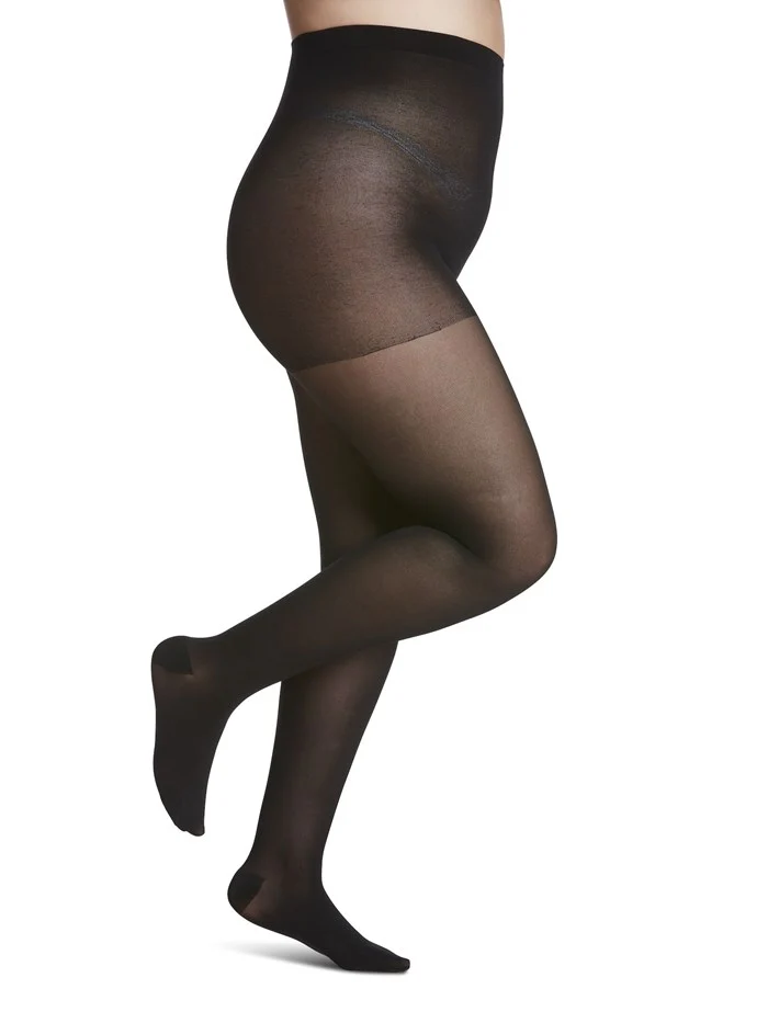Womens Medium Sheer Pantyhose 20-30mmHg - Image 4